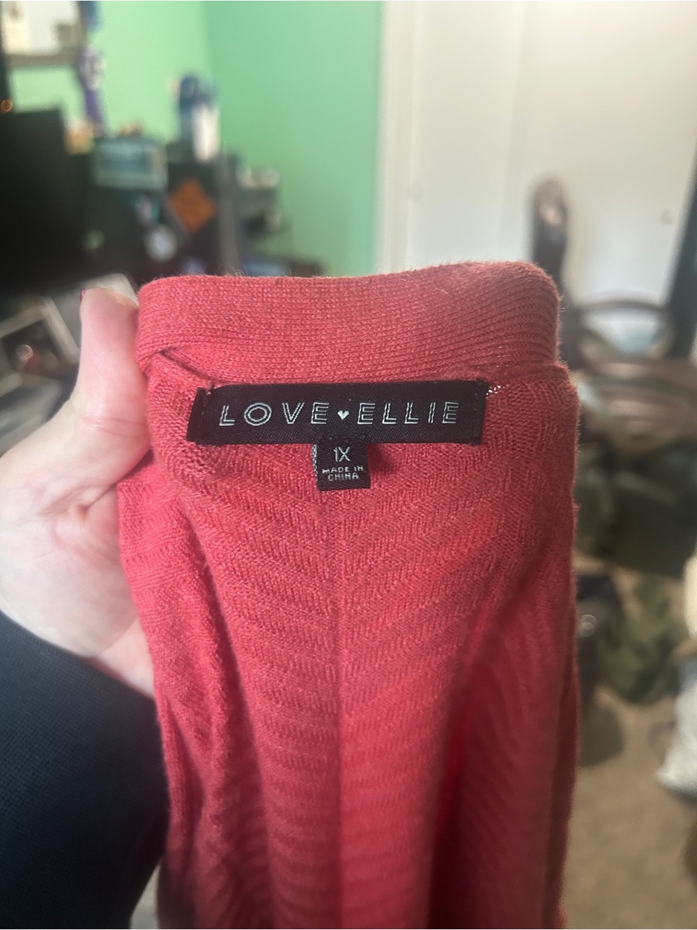 Pink Oversized Cardigan - Picture 3 of 4